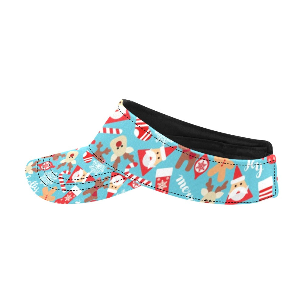 Santa Christmas Themed Print Design LKS306 Unisex Sun Visor