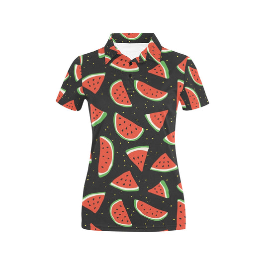 Watermelon Pattern Print Design WM09 Women's Polo Shirt