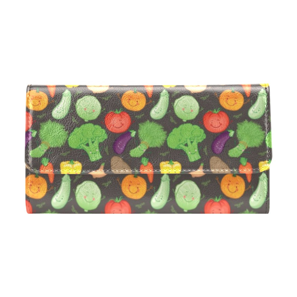 Vegan Funny Themed Design Print Women's Trifold Wallet