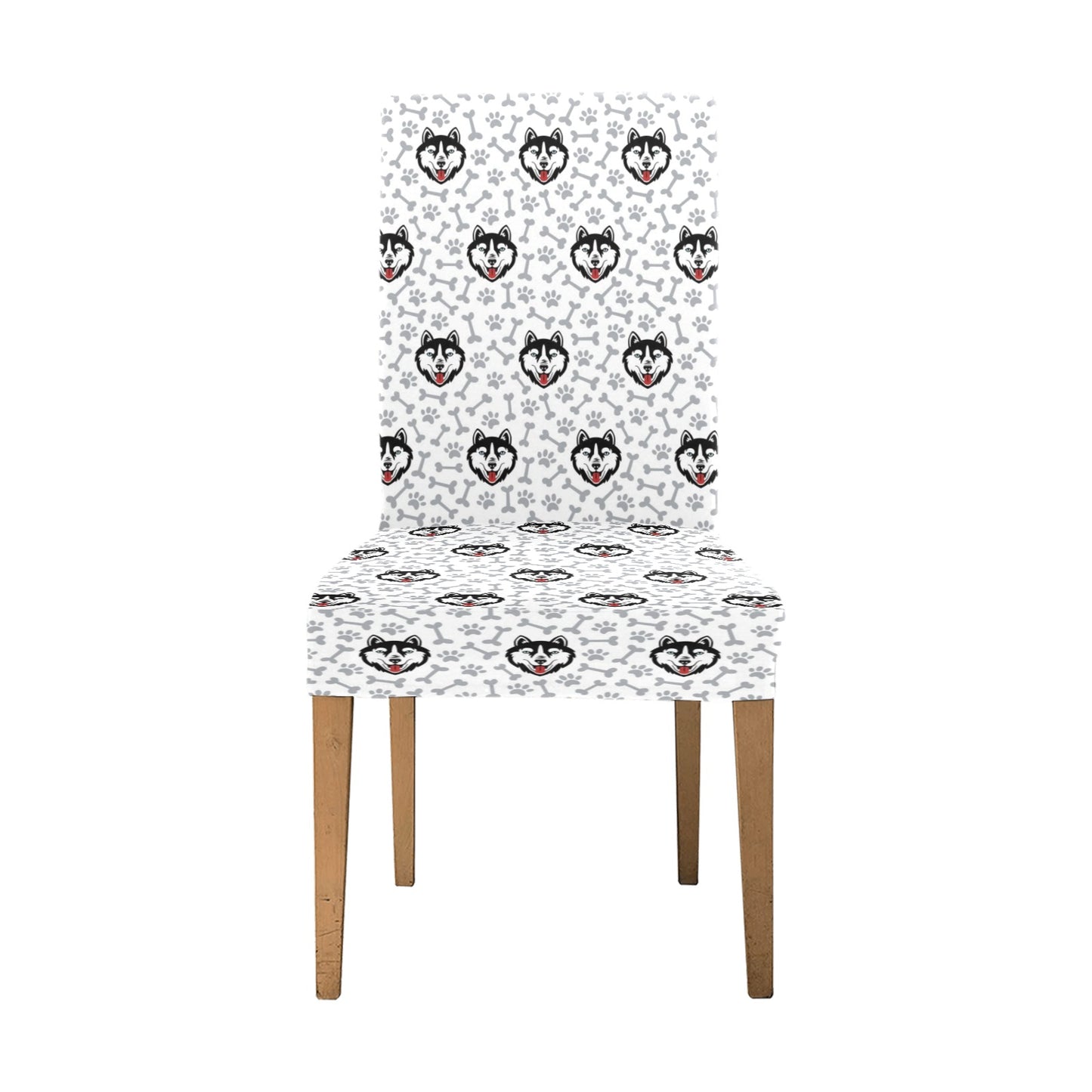 Siberian Huskies Print Design LKS305 Dining Chair Slipcover