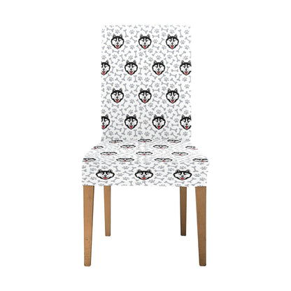 Siberian Huskies Print Design LKS305 Dining Chair Slipcover