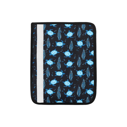Sea Turtle Print Design LKS3013 Car Seat Belt Cover