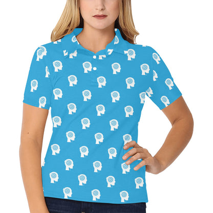 Psychology Pattern Print Design A03 Women's Polo Shirt