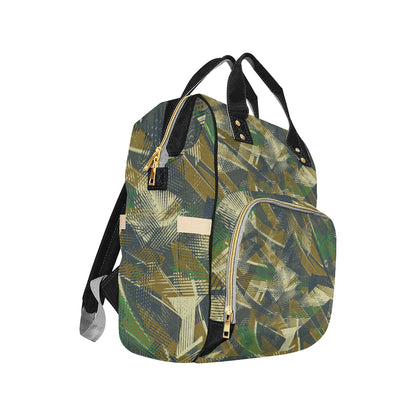 Military Camouflage Pattern Print Design 01 Diaper Bag Backpack