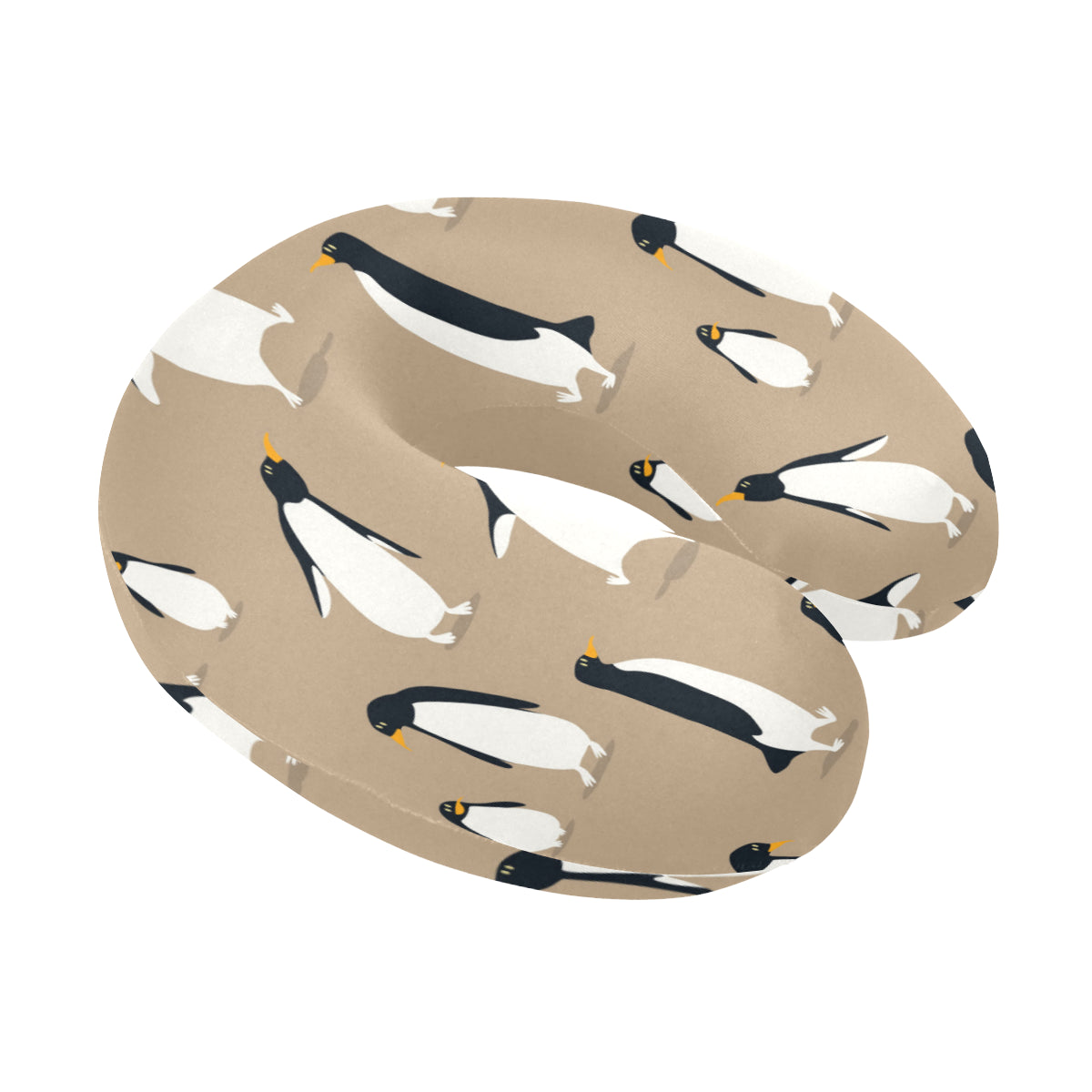 Penguin Pattern Print Design A01 U-Shaped Travel Neck Pillow
