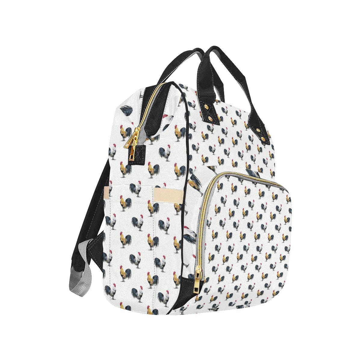 Chicken Pattern Print Design 02 Diaper Bag Backpack