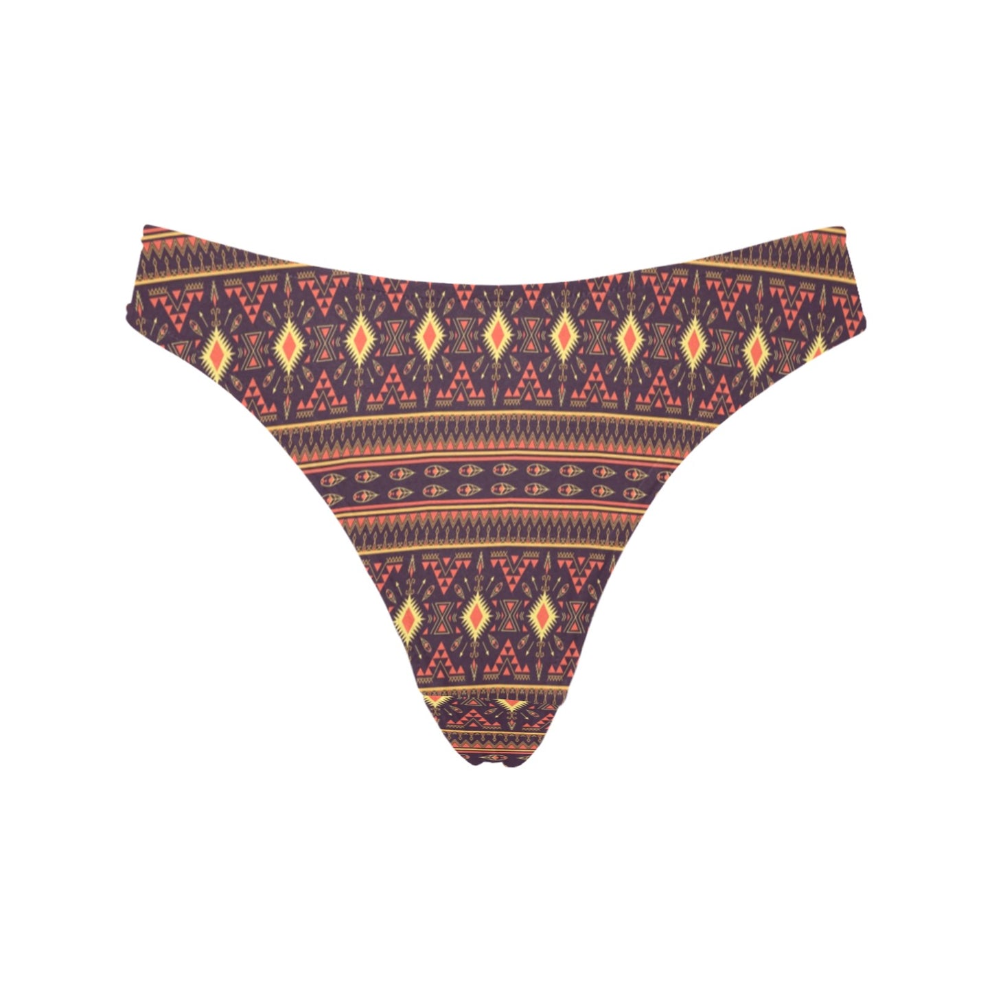 Southwest Ethnic Design Themed Print Women's Thongs
