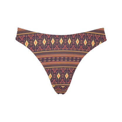 Southwest Ethnic Design Themed Print Women's Thongs