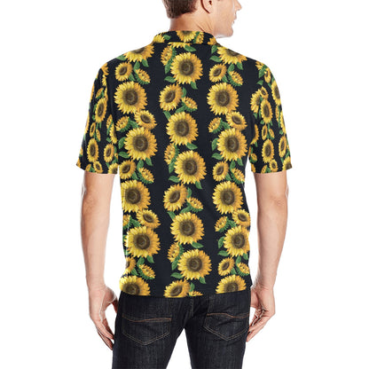 Sunflower Print Design LKS306 Men Polo Shirt