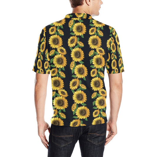 Sunflower Print Design LKS306 Men Polo Shirt