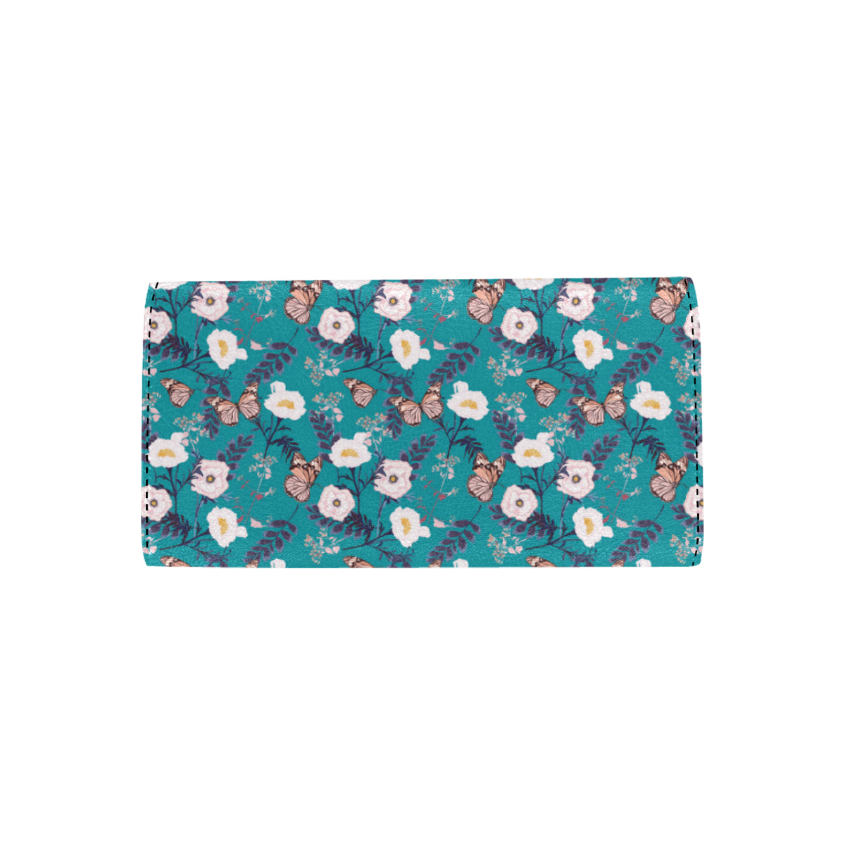 Butterfly Pattern Print Design 012 Women's Trifold Wallet