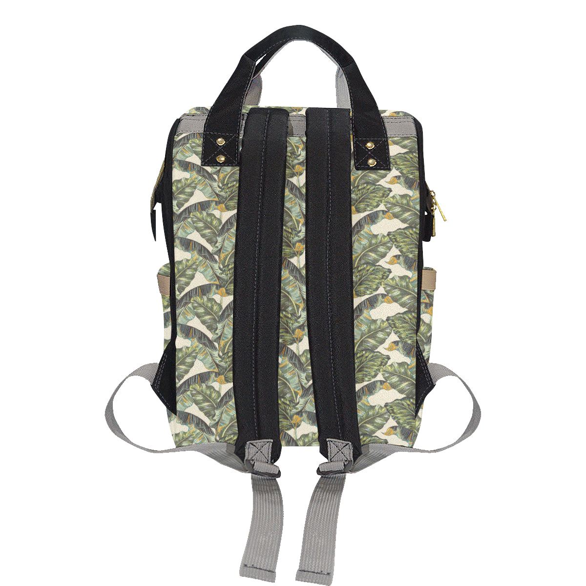 Banana Leaf Pattern Print Design 04 Diaper Bag Backpack