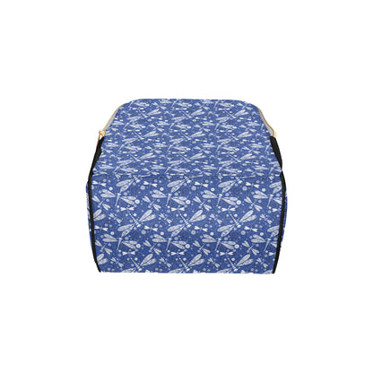 Dragonfly Pattern Print Design 03 Diaper Bag Backpack