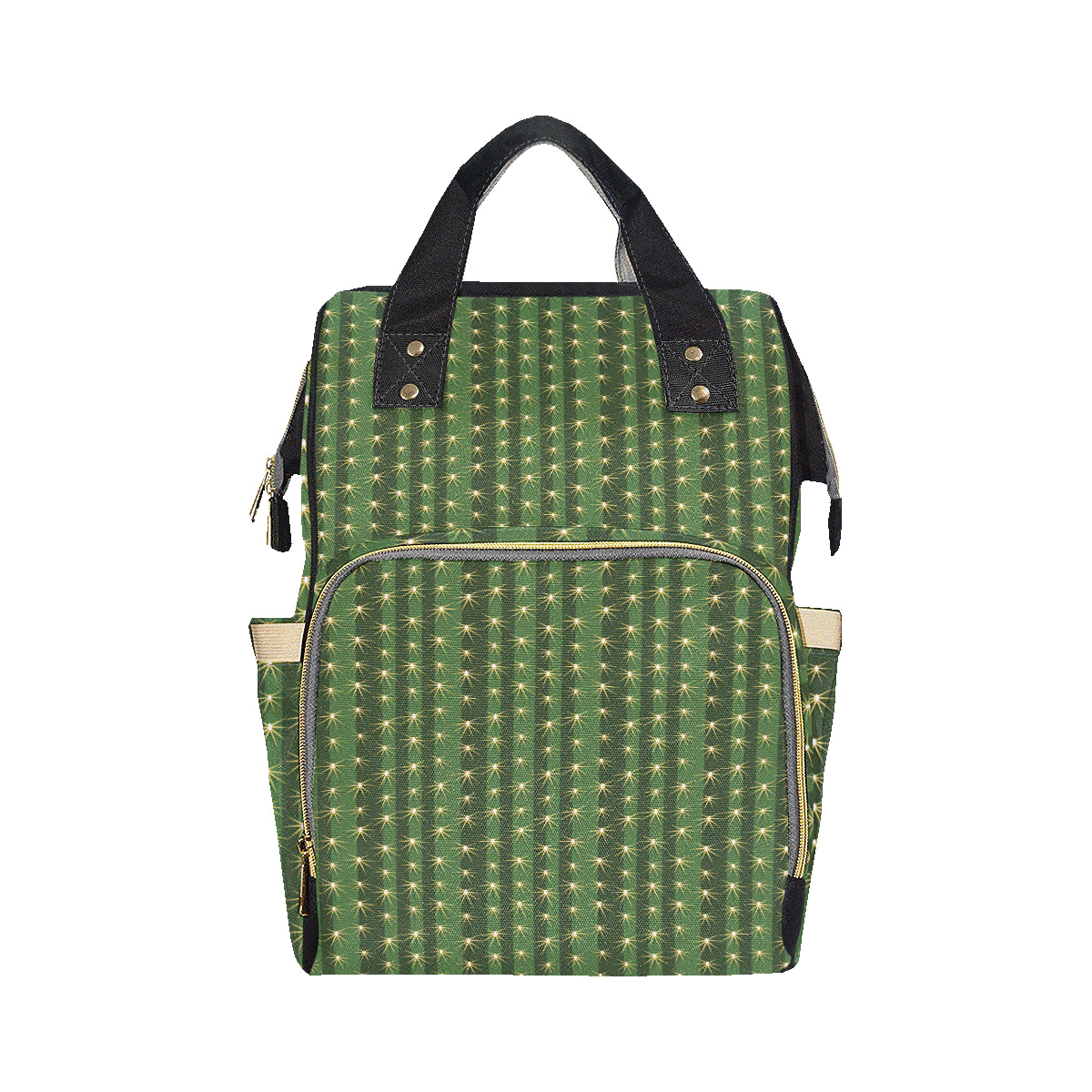 Cactus Skin Print Pattern Diaper Bag Backpack