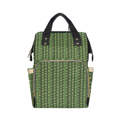 Cactus Skin Print Pattern Diaper Bag Backpack