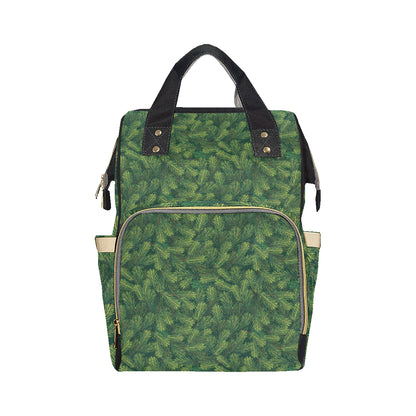 Christmas Tree Pattern Print Design 02 Diaper Bag Backpack