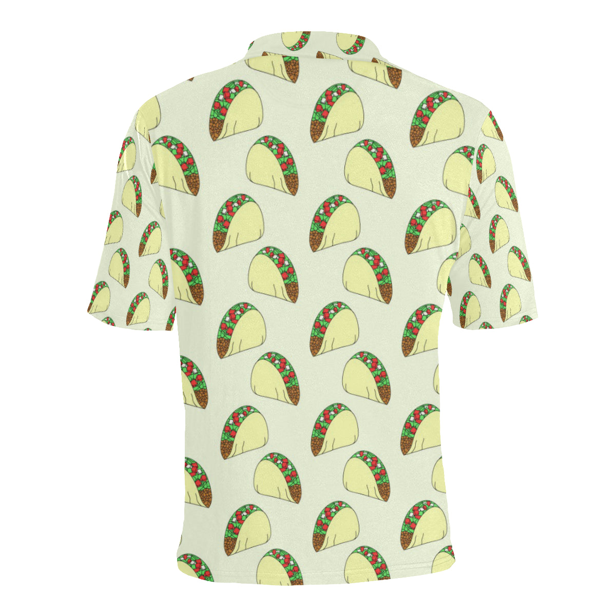 Taco Pattern Print Design TC05 Men Polo Shirt