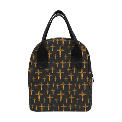 Christian Tree of Life Cross Design Insulated Lunch Bag