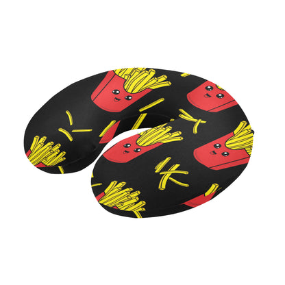 French Fried Pattern Print Design 03 U-Shaped Travel Neck Pillow