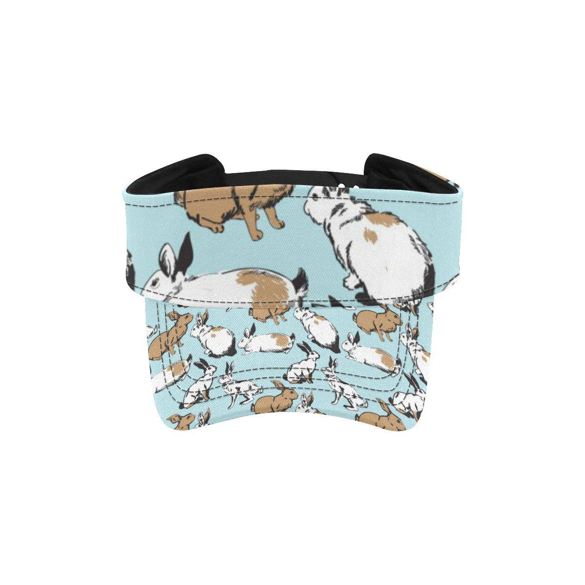 Rabbit Pattern Print Design RB018 Unisex Sun Visor