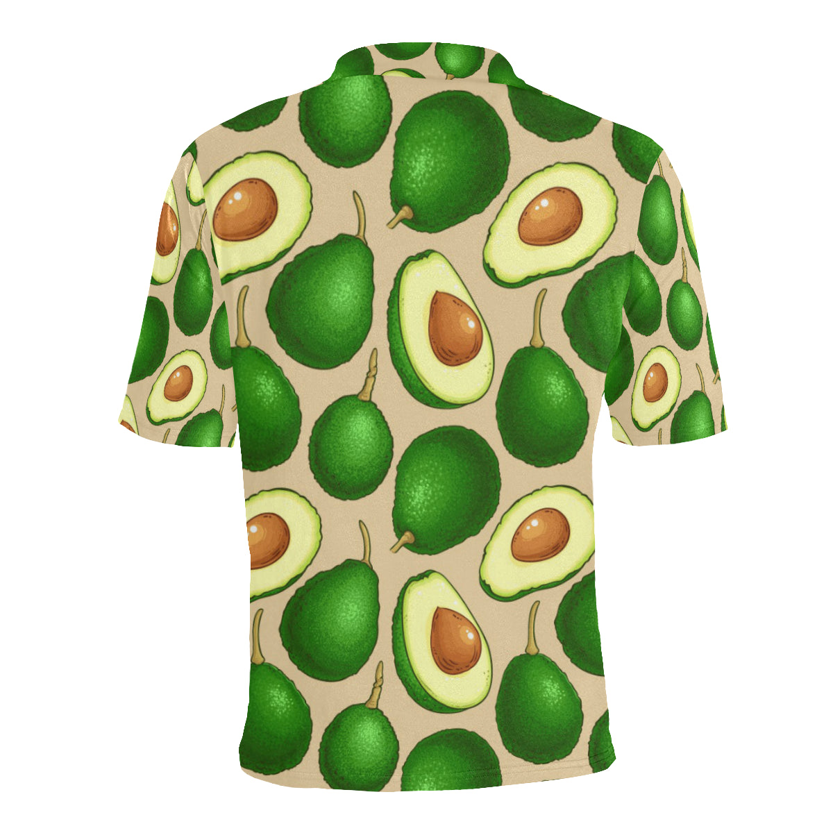 Avocado Pattern Print Design AC010 Men Polo Shirt