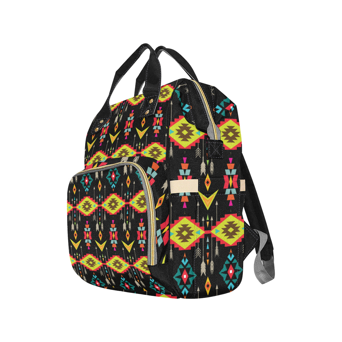 Native Pattern Print Design A05 Diaper Bag Backpack