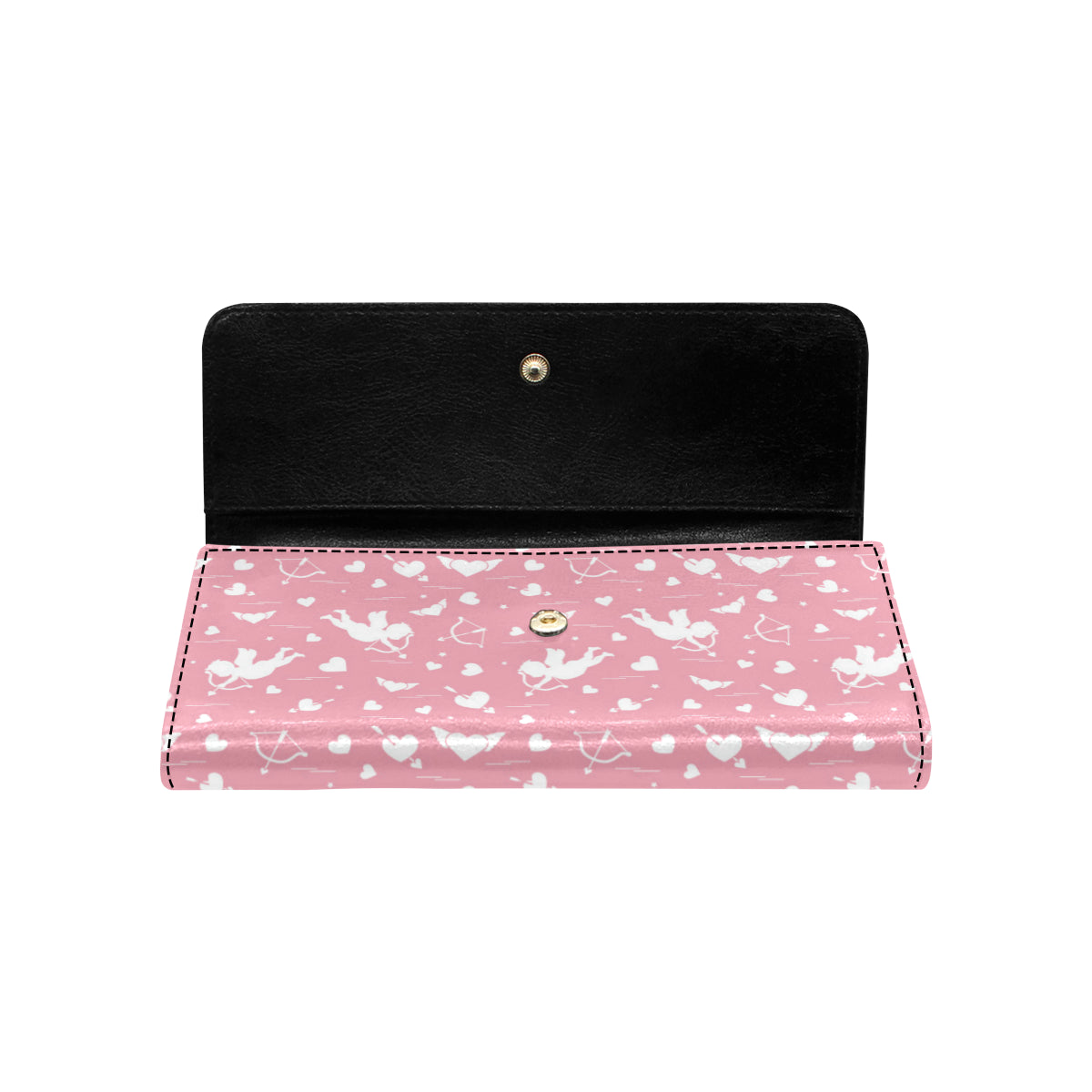Cupid Pattern Print Design 03 Women's Trifold Wallet