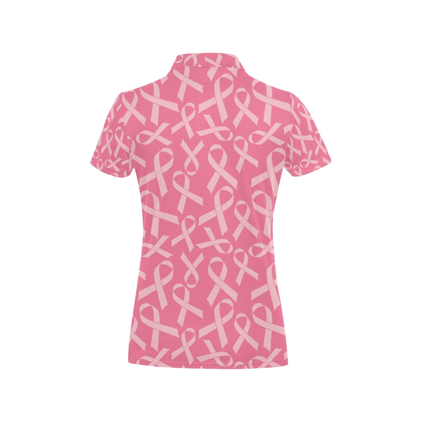 Breast Cancer Awareness Themed Women's Polo Shirt