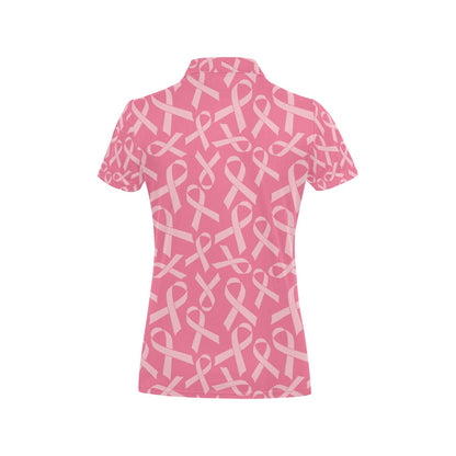 Breast Cancer Awareness Themed Women's Polo Shirt