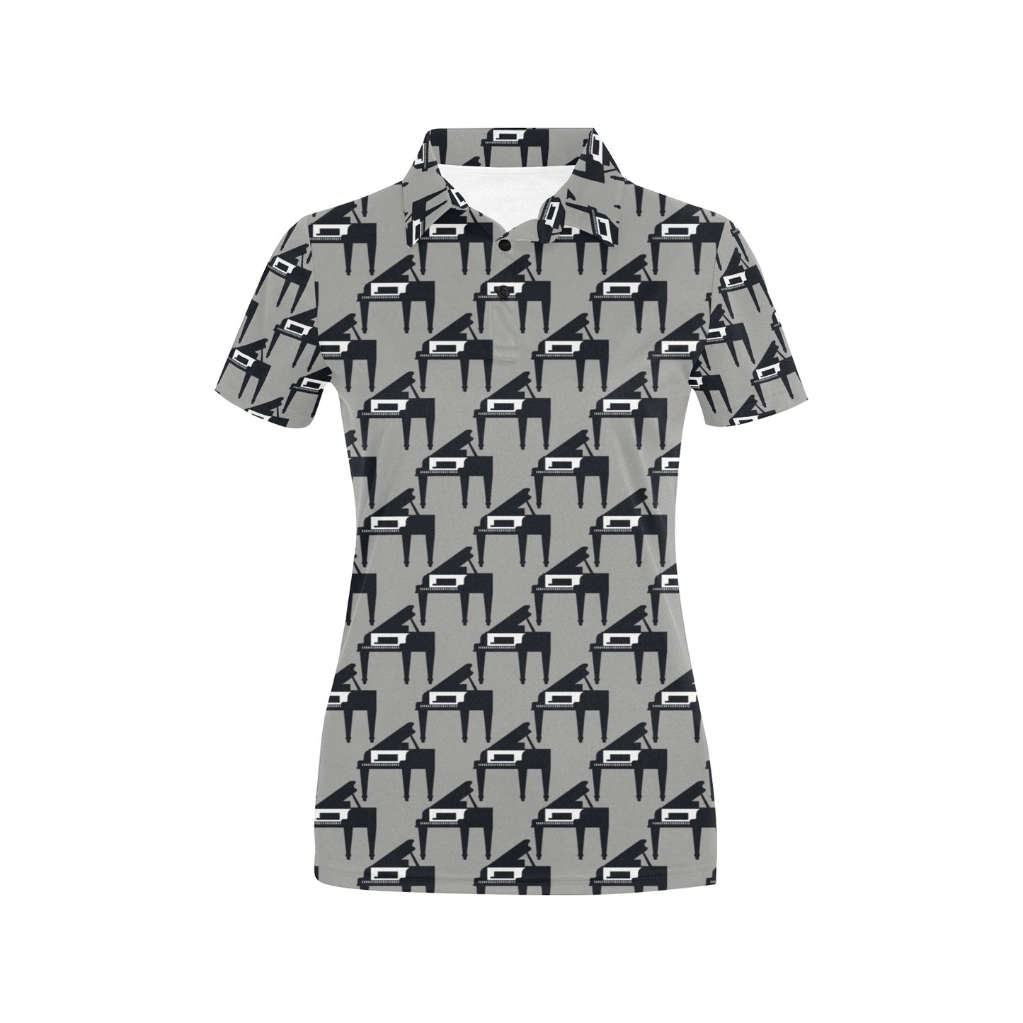 Piano Print Design LKS404 Women's Polo Shirt