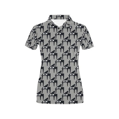 Piano Print Design LKS404 Women's Polo Shirt
