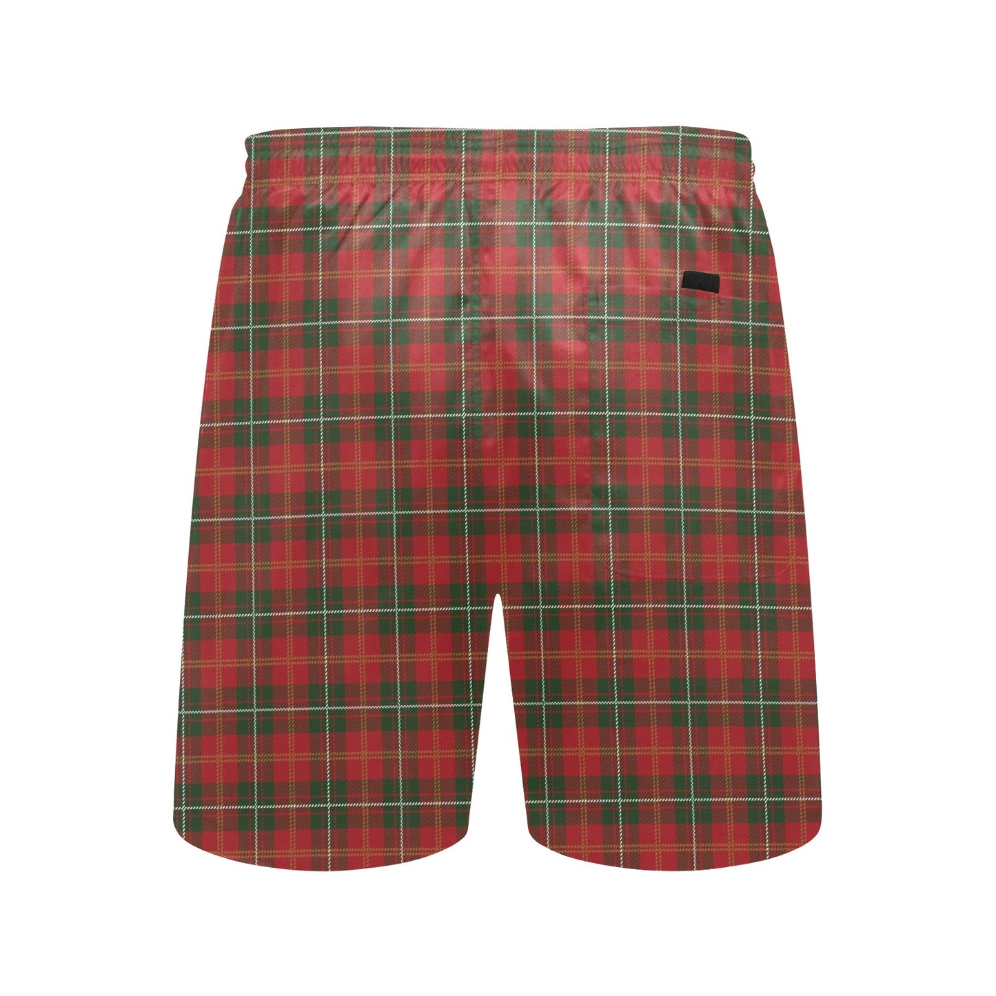 Holiday Tartan Plaid Pattern Men's Swim Trunks Beach Shorts