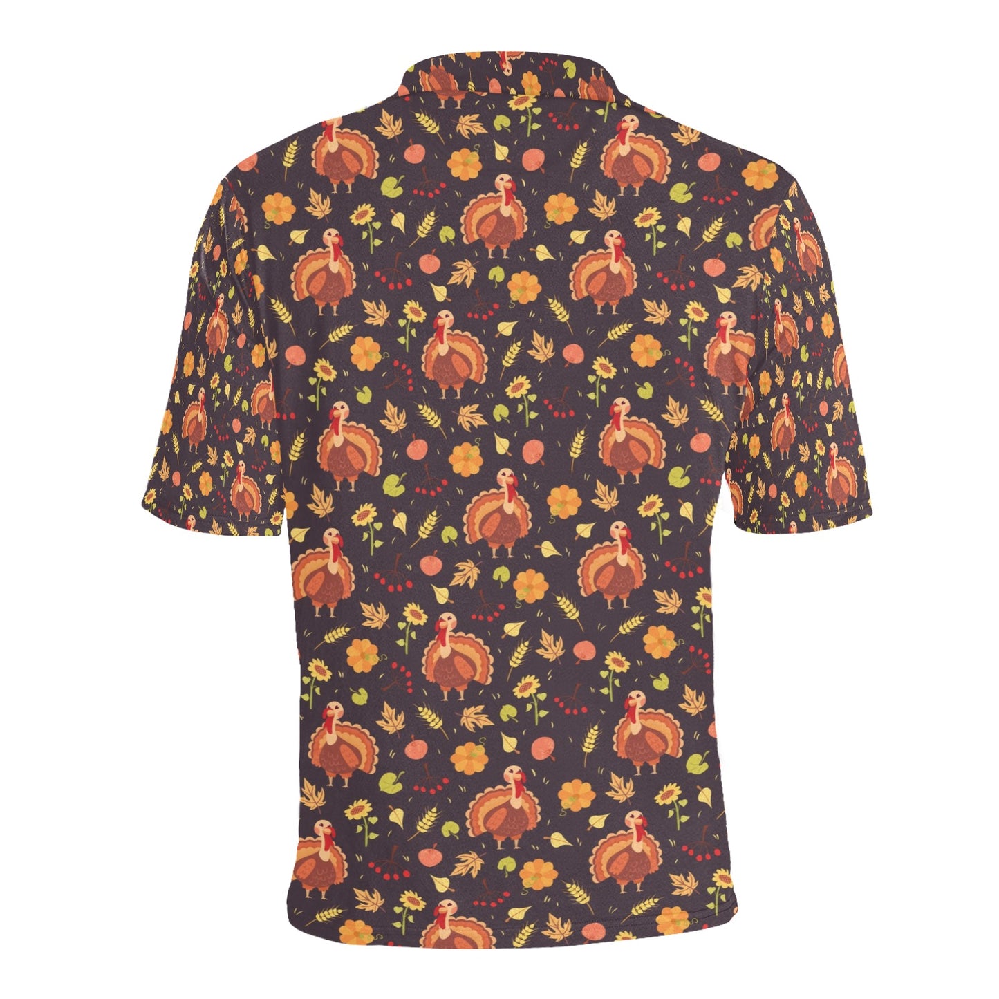 Thanksgiving Print Design LKS305 Men Polo Shirt