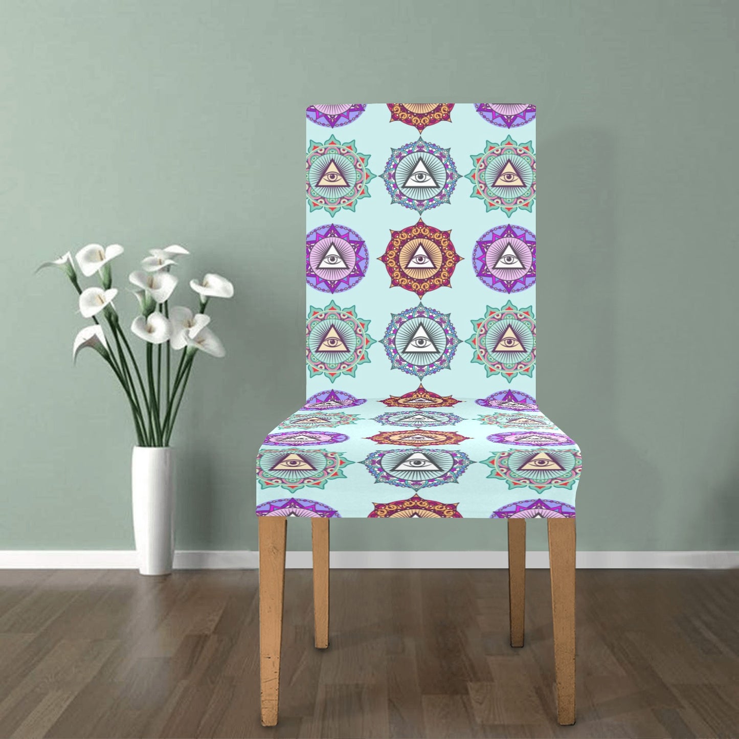 Third Eye Print Design LKS302 Dining Chair Slipcover
