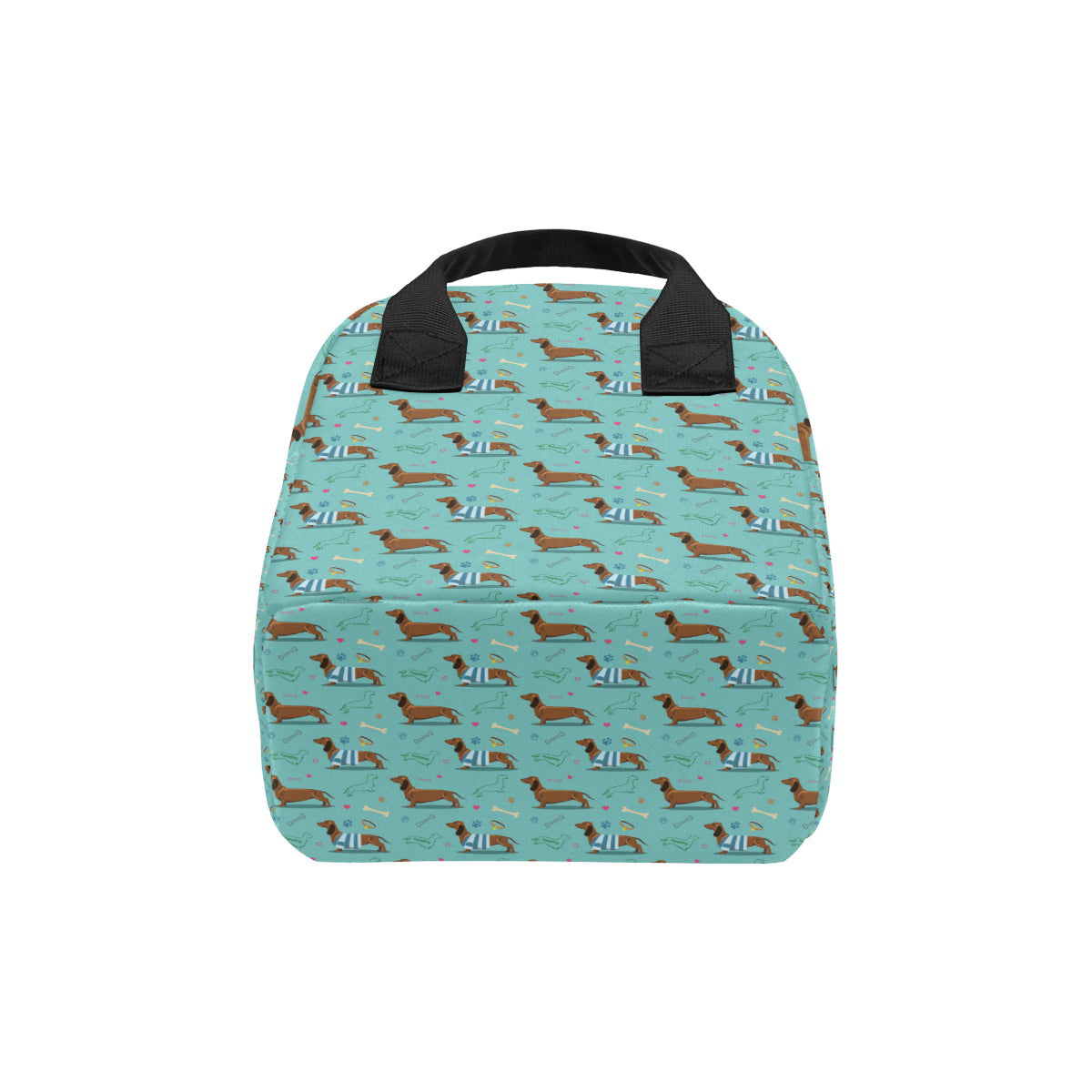 Dachshund Paw Decorative Print Pattern Insulated Lunch Bag