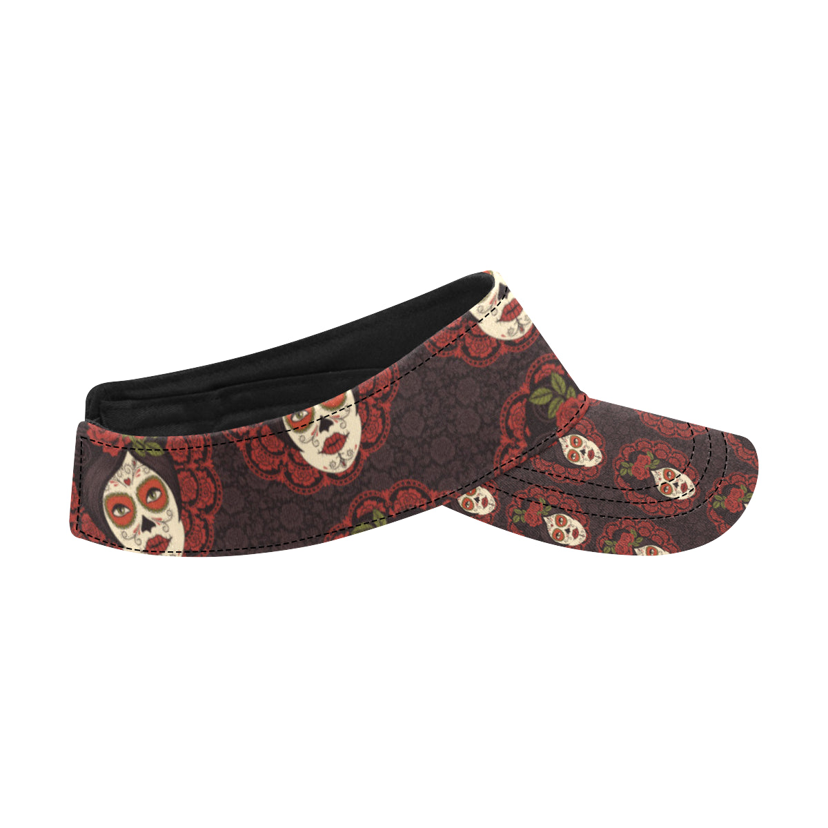 Day of the Dead Mexican Girl Unisex Sun Visor