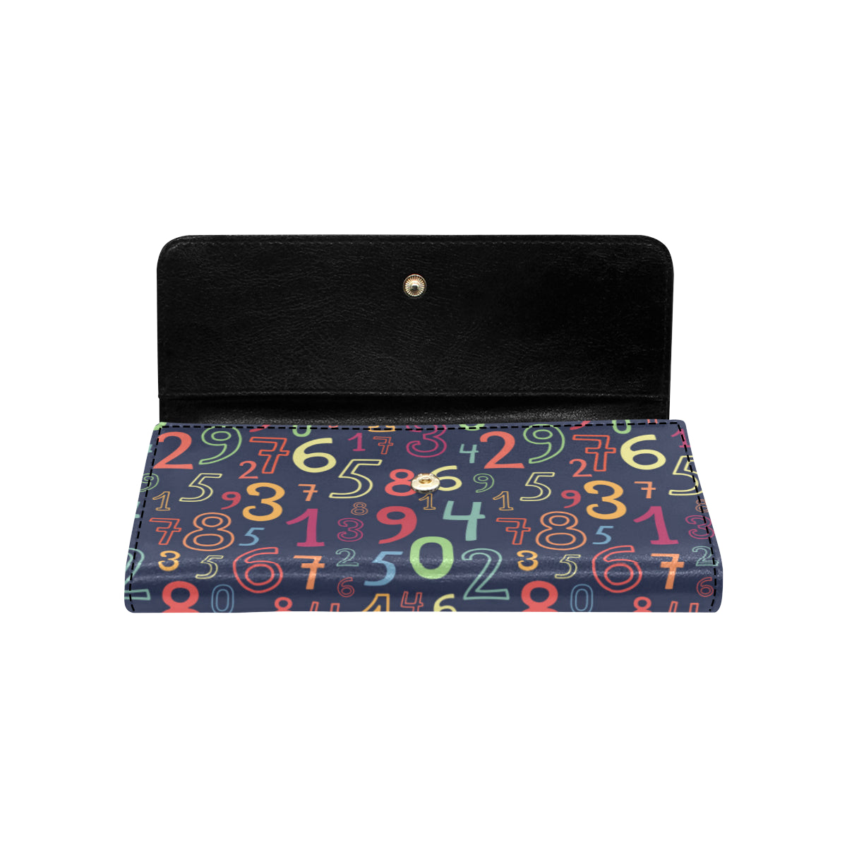 Number Pattern Print Design A01 Women's Trifold Wallet