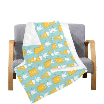 Christian Pattern Print Design 02 Premium Quilt