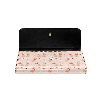 Chihuahua Pattern Print Design 04 Women's Trifold Wallet