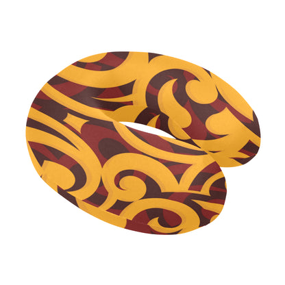 Maori Pattern Print Design 02 U-Shaped Travel Neck Pillow