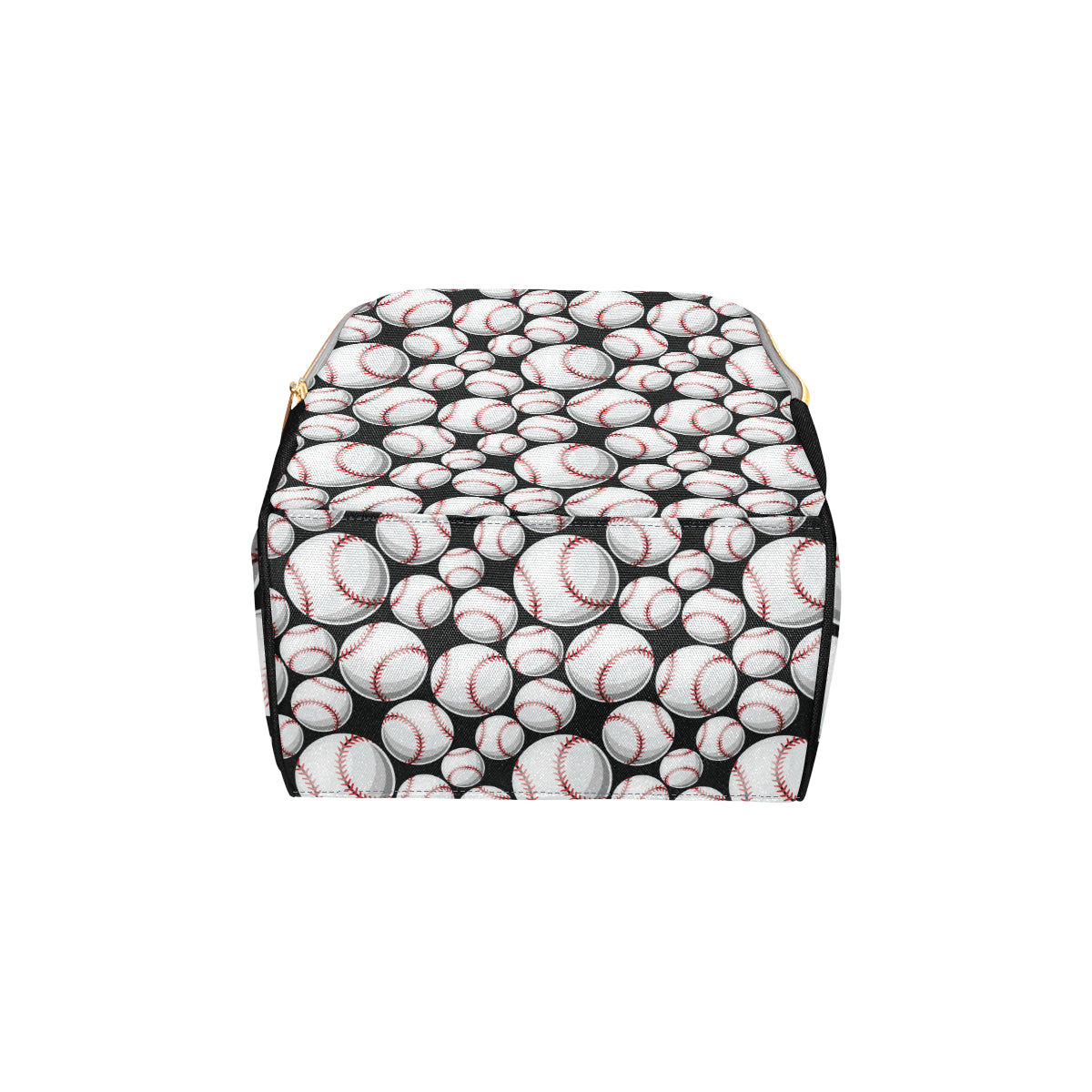 Baseball Black Background Diaper Bag Backpack