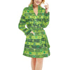 Shamrock Print Design LKS303 Women's Fleece Robe