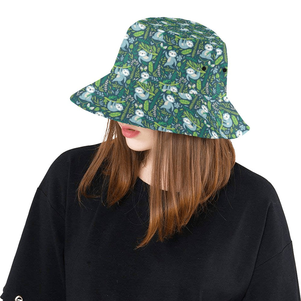 Sloth Print Design LKS304 Unisex Bucket Hat