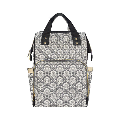 Damask Elegant Print Pattern Diaper Bag Backpack