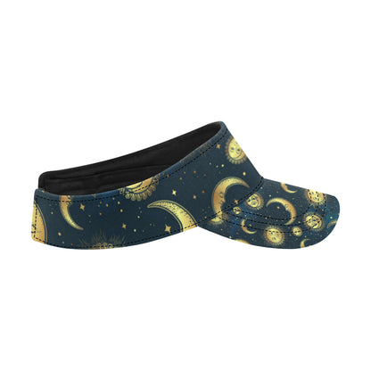 Gold Sun Moon Face Unisex Sun Visor