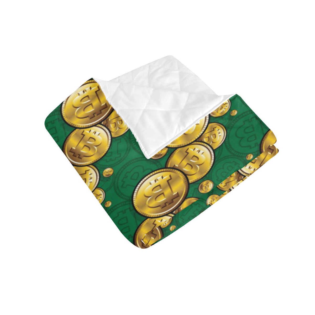 Bitcoin Pattern Print Design DO02 Premium Quilt