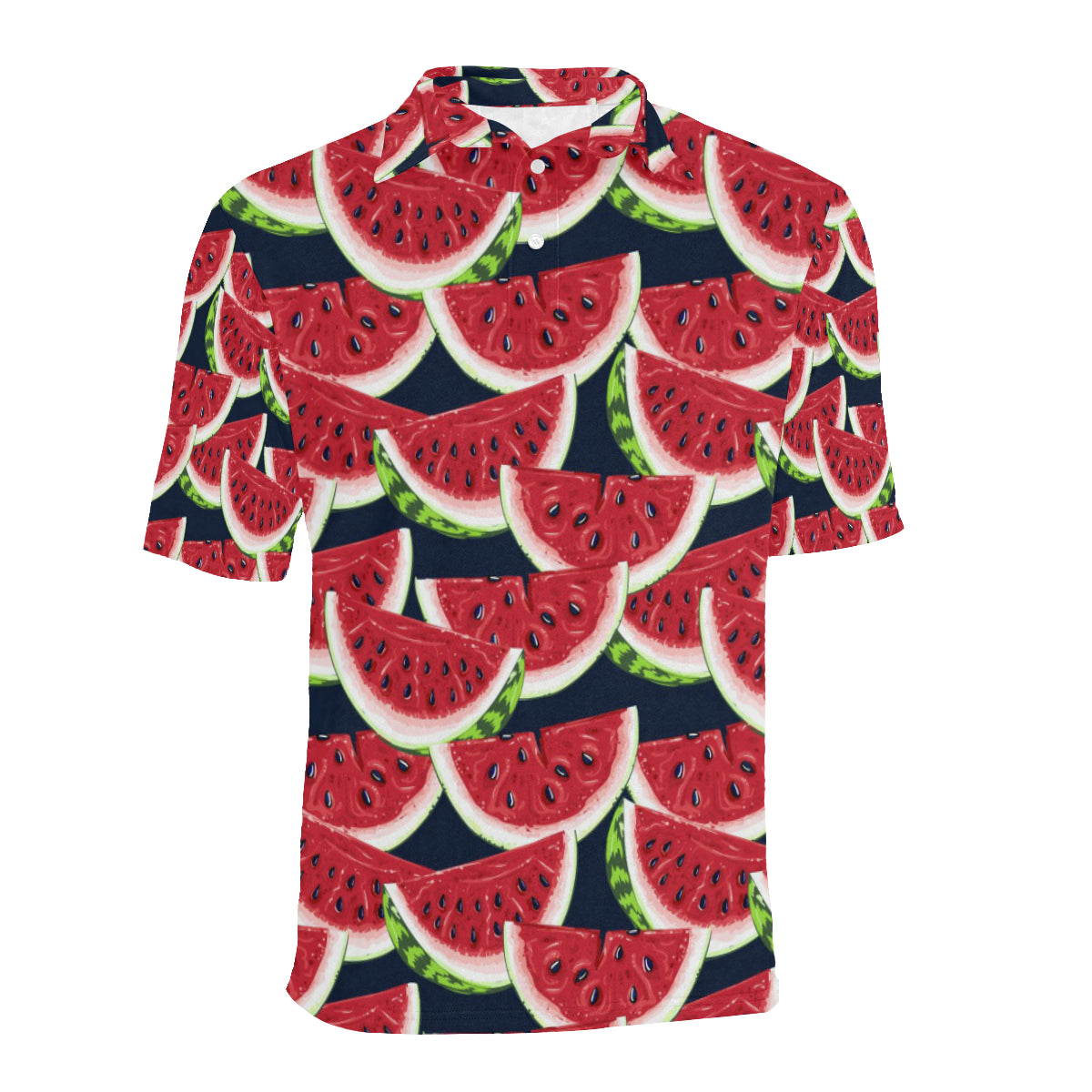 Watermelon Pattern Print Design WM011 Men Polo Shirt