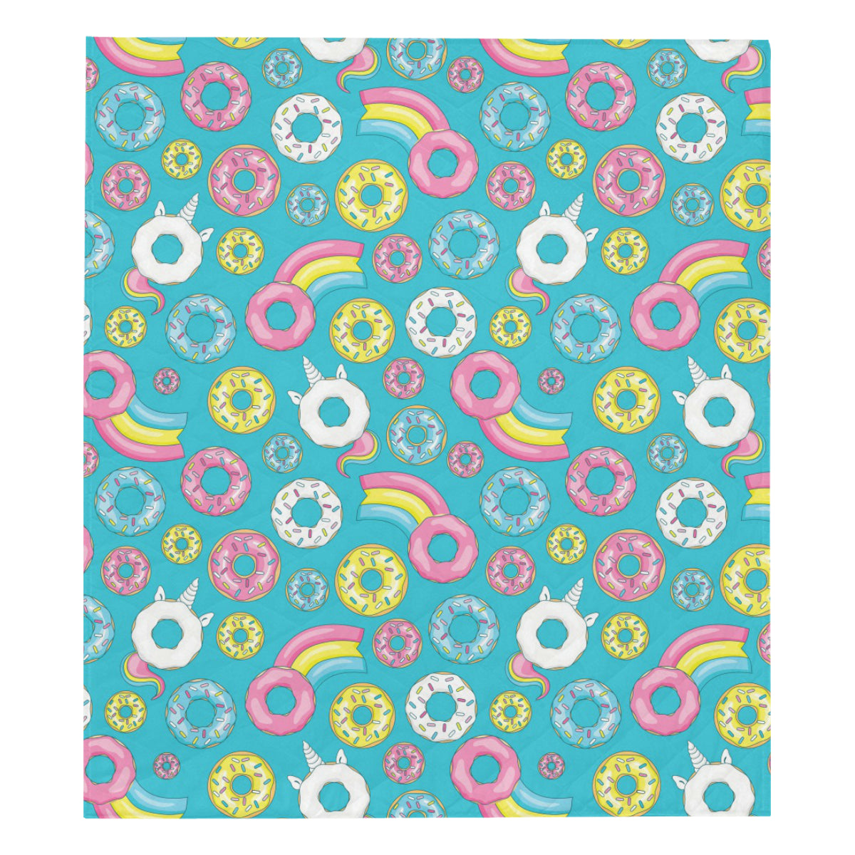 Donut Pattern Print Design DN013 Premium Quilt
