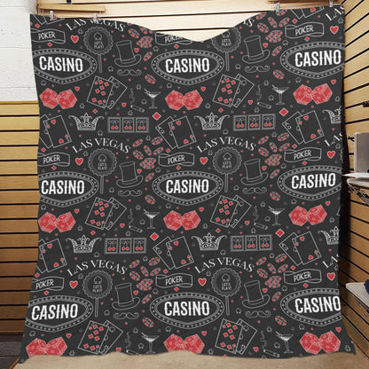Casino Pattern Print Design 04 Premium Quilt