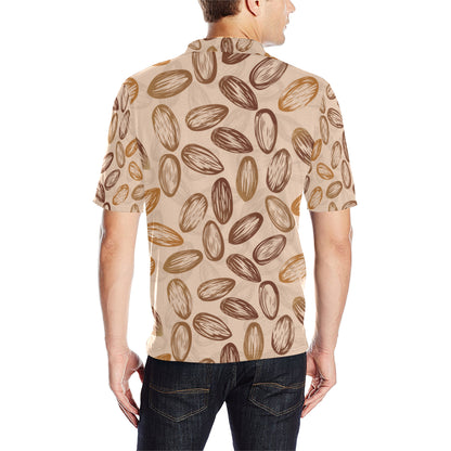 Almond Pattern Print Design 02 Men Polo Shirt